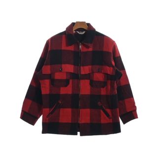 ウールリッチ(WOOLRICH)のWOOLRICH ウールリッチ ブルゾン -(XL位) 赤x黒(チェック) 【古着】【中古】(その他)