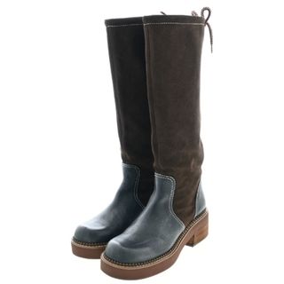 See By Chloe ブーツ EU38(24.5cm位) 紺 【古着】【中古】