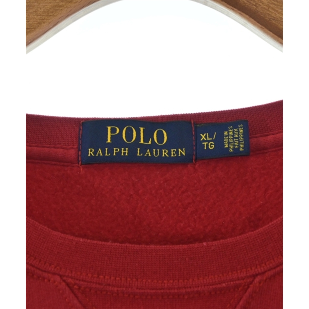 POLO RALPH LAUREN(ポロラルフローレン)のPolo Ralph Lauren ポロラルフローレン スウェット XL 赤 【古着】【中古】 メンズのトップス(スウェット)の商品写真