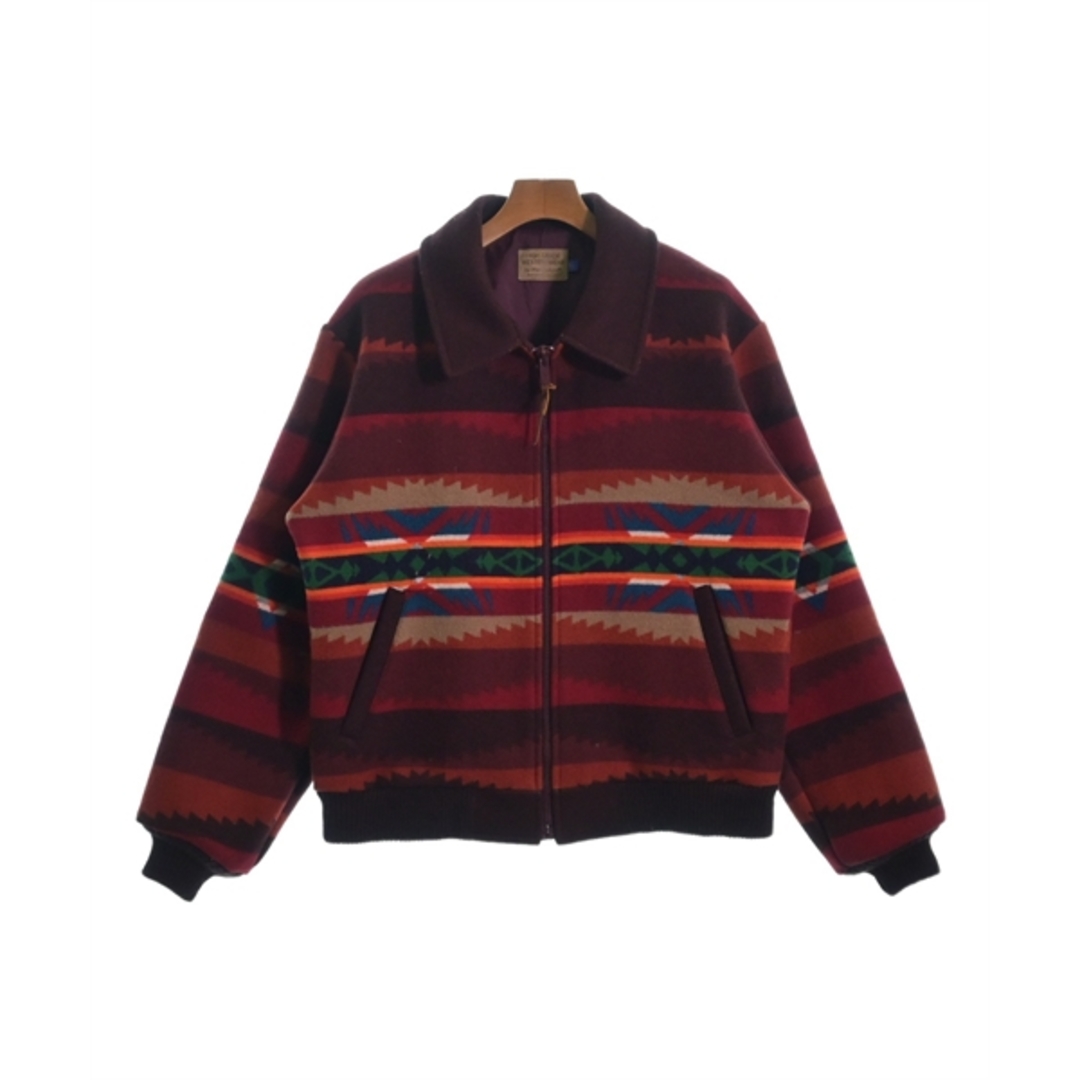 PENDLETON(ペンドルトン)のPENDLETON ブルゾン（その他） M 赤xエンジxオレンジ等(総柄) 【古着】【中古】 メンズのジャケット/アウター(その他)の商品写真