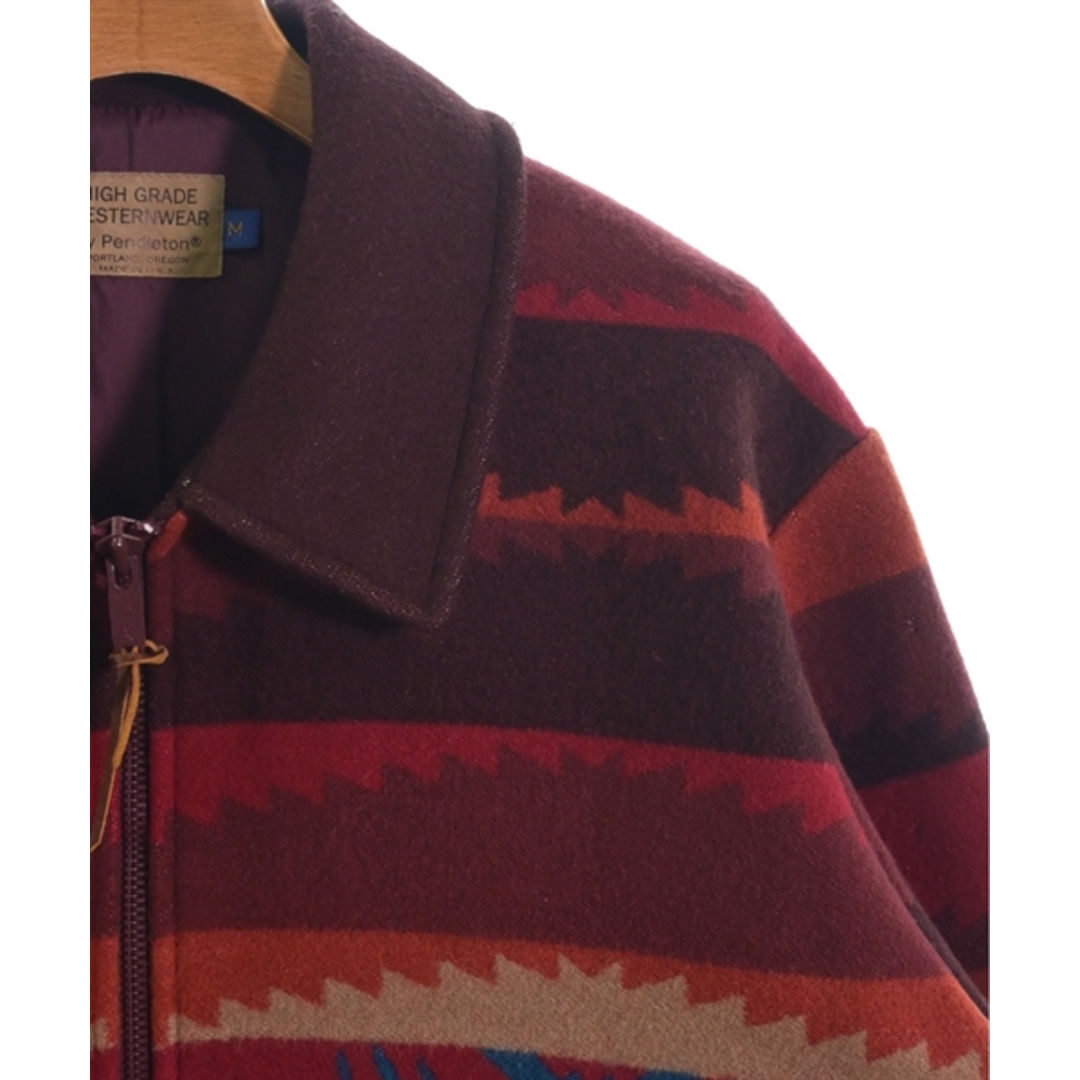 PENDLETON(ペンドルトン)のPENDLETON ブルゾン（その他） M 赤xエンジxオレンジ等(総柄) 【古着】【中古】 メンズのジャケット/アウター(その他)の商品写真