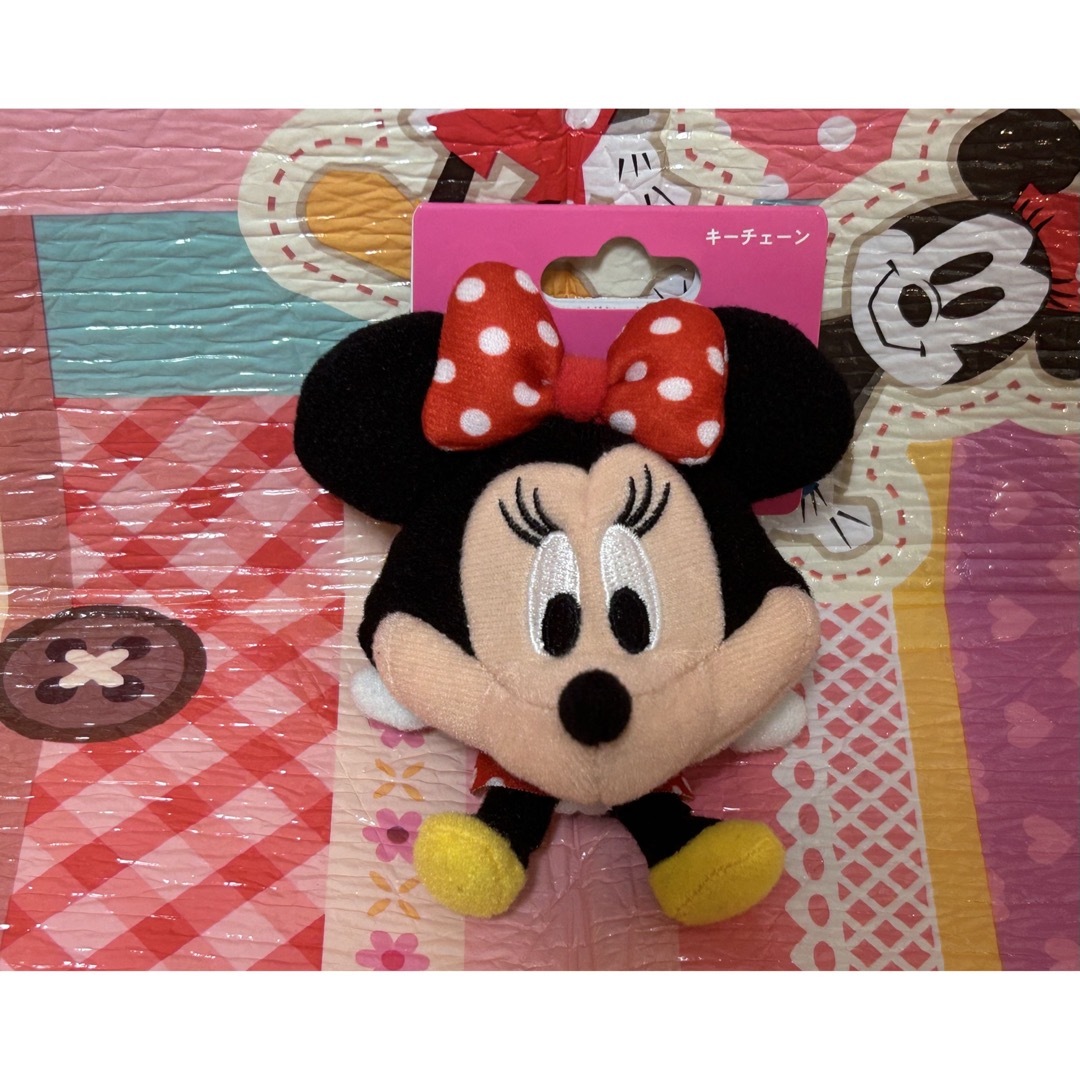 Disney(ディズニー)のディズニー　ミニーファンキャップ　キーチェーン　ミニーちゃん エンタメ/ホビーのおもちゃ/ぬいぐるみ(キャラクターグッズ)の商品写真