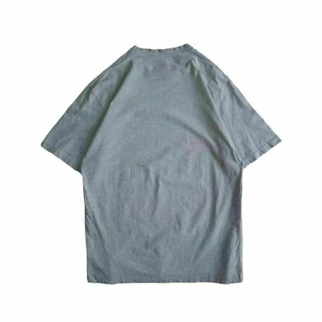 Reebok(リーボック)のReebok リーボック グレー ワンポイント Tシャツ 刺繍ロゴ メンズのトップス(Tシャツ/カットソー(半袖/袖なし))の商品写真