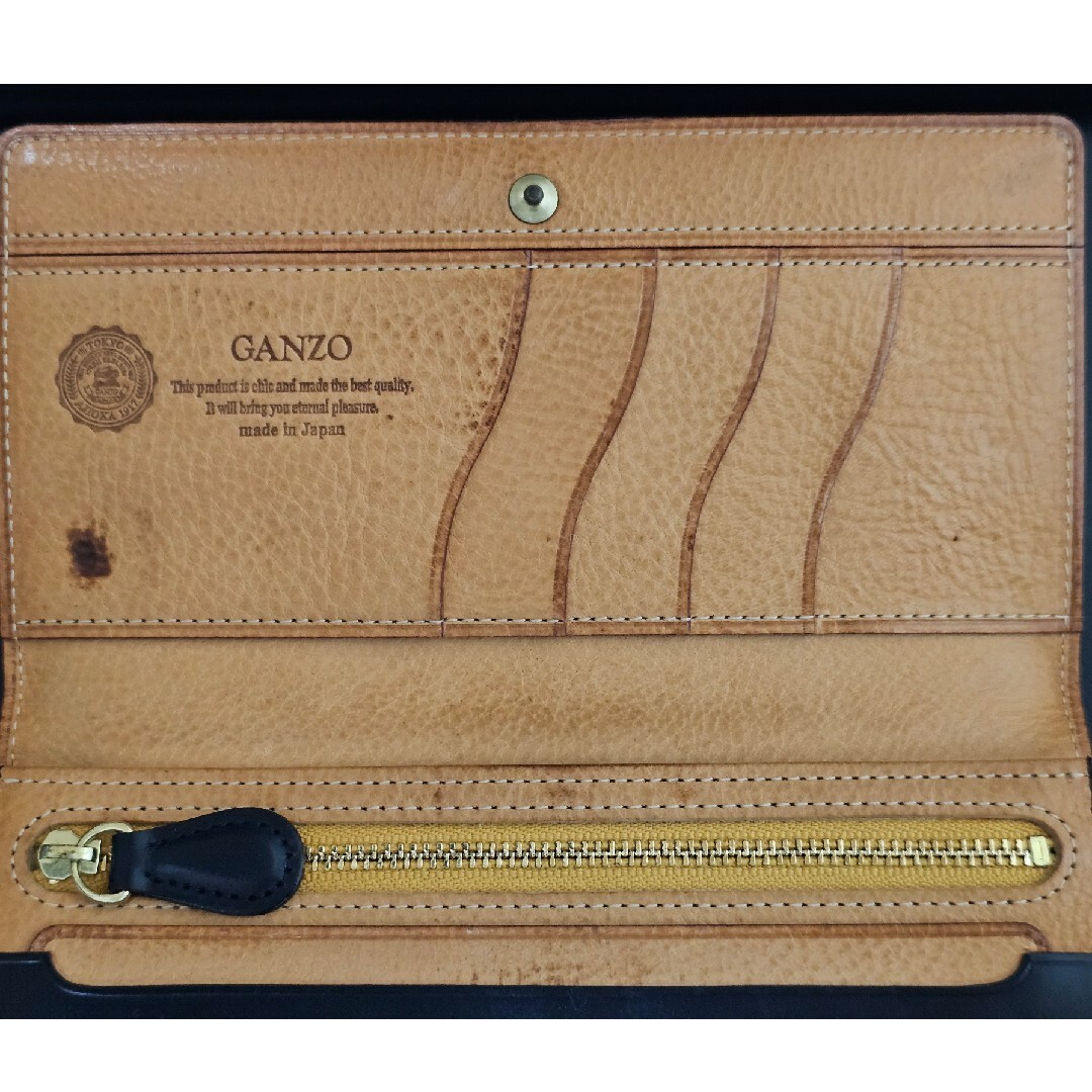 GANZO シンブライドル  コンパクト長財布 二つ折り 希少品全体的にも美品かと思います