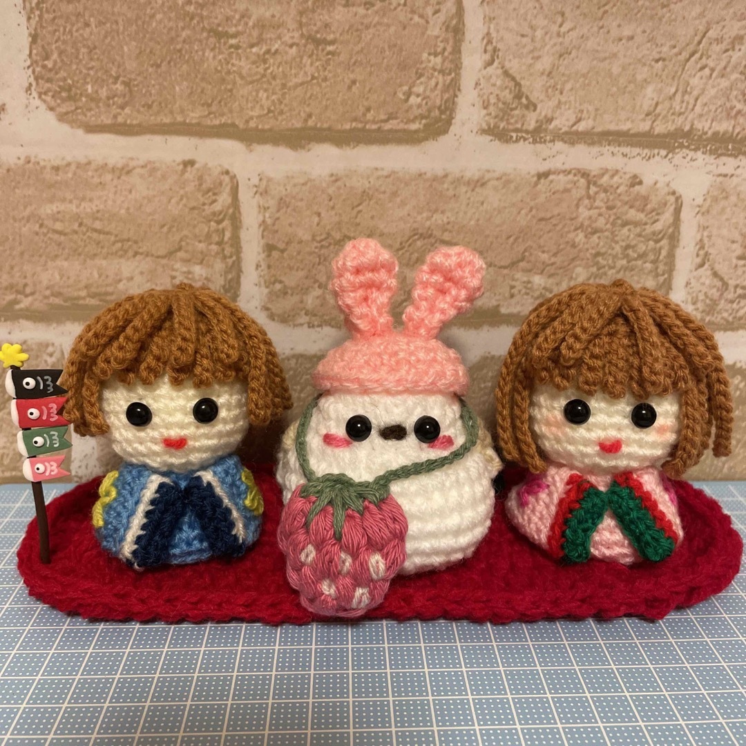 あみぐるみ シマエナガ ハンドメイド ハンドメイドのぬいぐるみ/人形(あみぐるみ)の商品写真