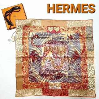 エルメス(Hermes)の【新品】エルメス☆★カレ70☆ジャングルラブ☆スカーフ(ストール/パシュミナ)