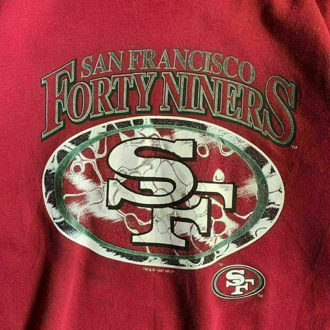 Hanes(ヘインズ)の49ers プリントスウェット サンフランシスコ49ers レッド メンズのトップス(スウェット)の商品写真