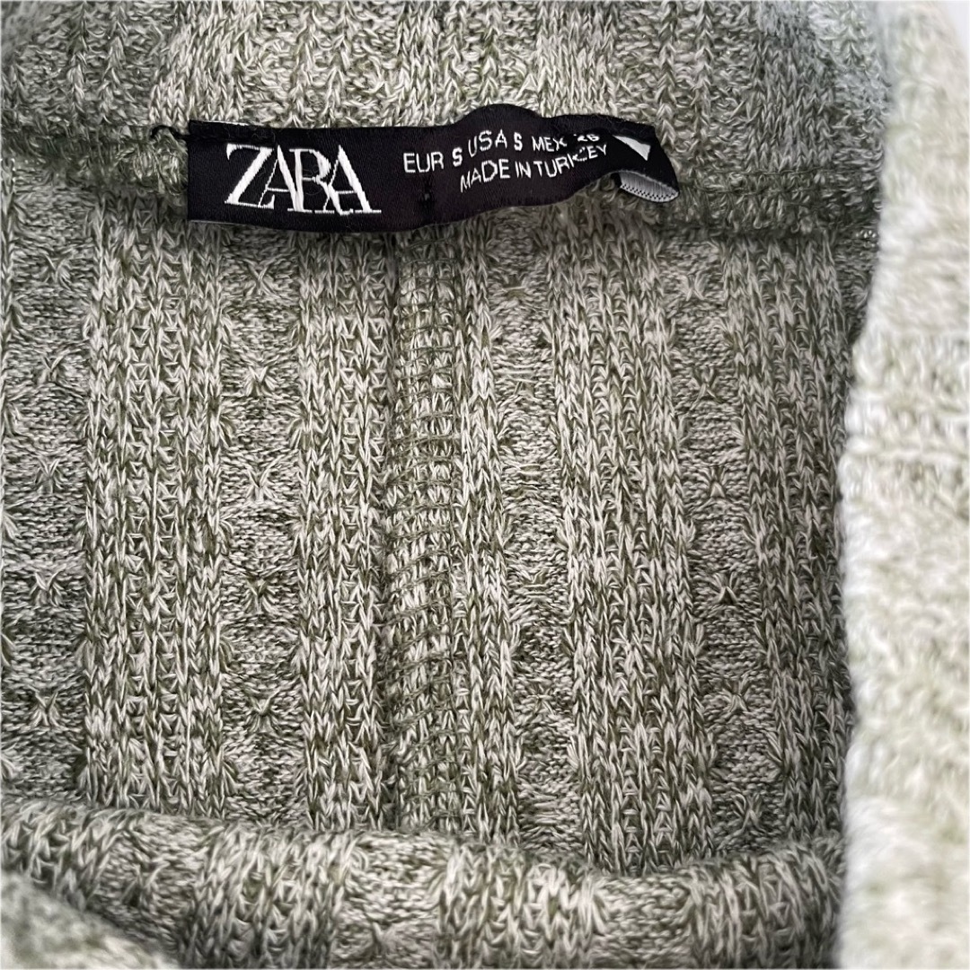 ZARA(ザラ)の美品 ZARA リブニットワンピース ロングワンピース S レディースのワンピース(ロングワンピース/マキシワンピース)の商品写真
