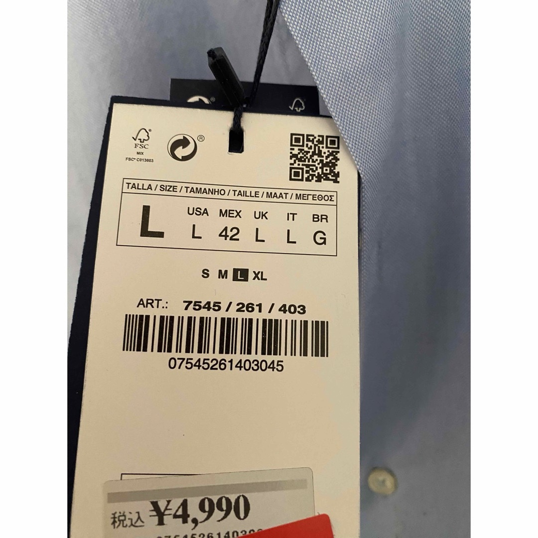 ZARA シャツ　Lサイズ メンズのトップス(シャツ)の商品写真