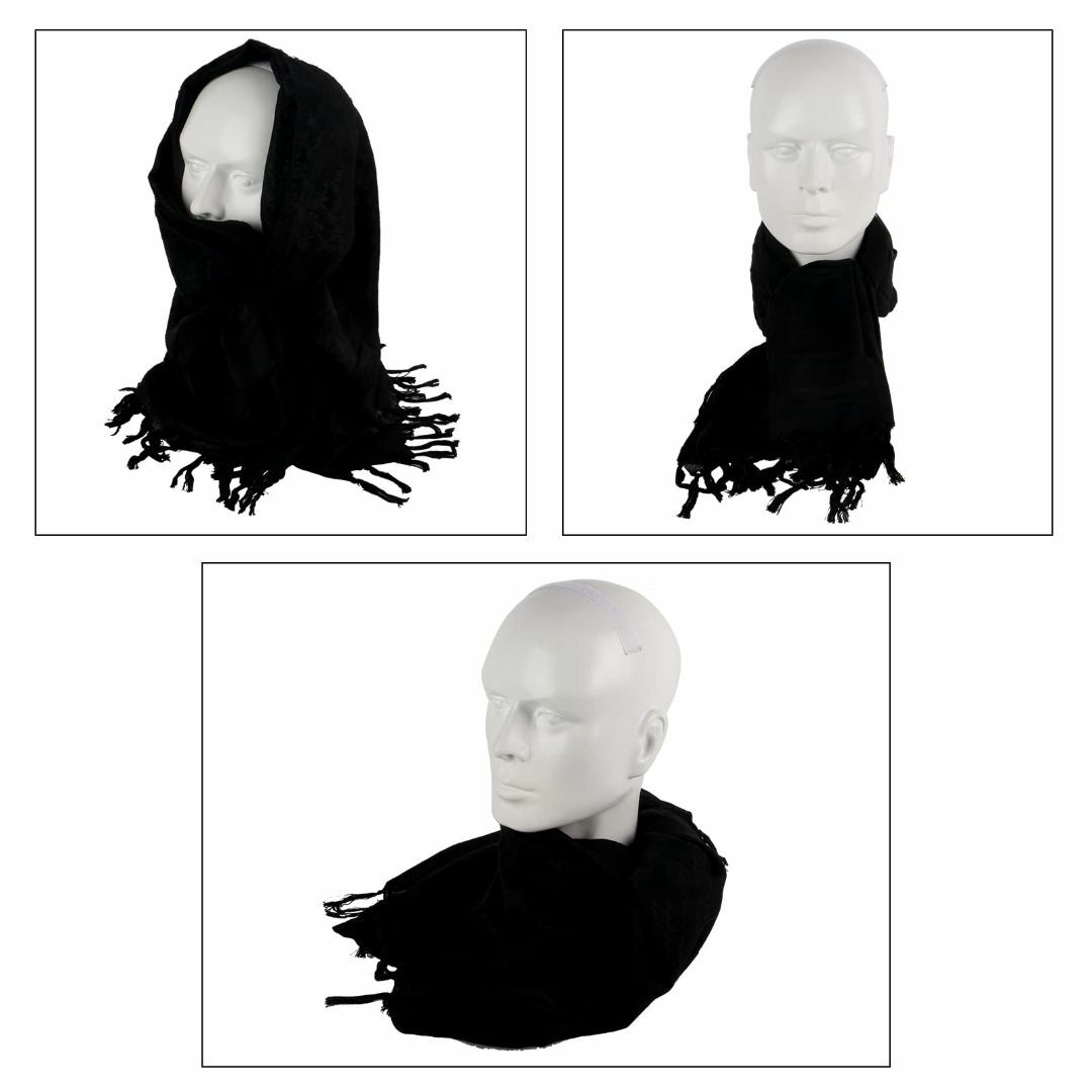 【色: ブラック】[FOCUHUNTER] アラブスカーフ 戦術砂漠サバゲースカ メンズのファッション小物(その他)の商品写真