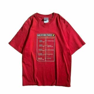 ナイキ(NIKE)の00’s Nike ナイキ レッド プリントTシャツグッドプリント(Tシャツ/カットソー(半袖/袖なし))