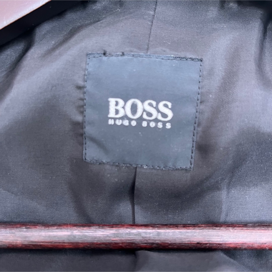 HUGO BOSS(ヒューゴボス)のHUGO BOSS ヒューゴボス カーフスキン ジャケット テーラード レザー メンズのジャケット/アウター(テーラードジャケット)の商品写真