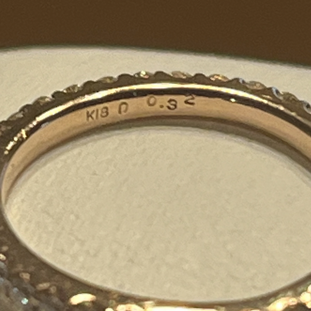 k18 ダイヤモンドリング エタニティ ピンキー レディースのアクセサリー(リング(指輪))の商品写真