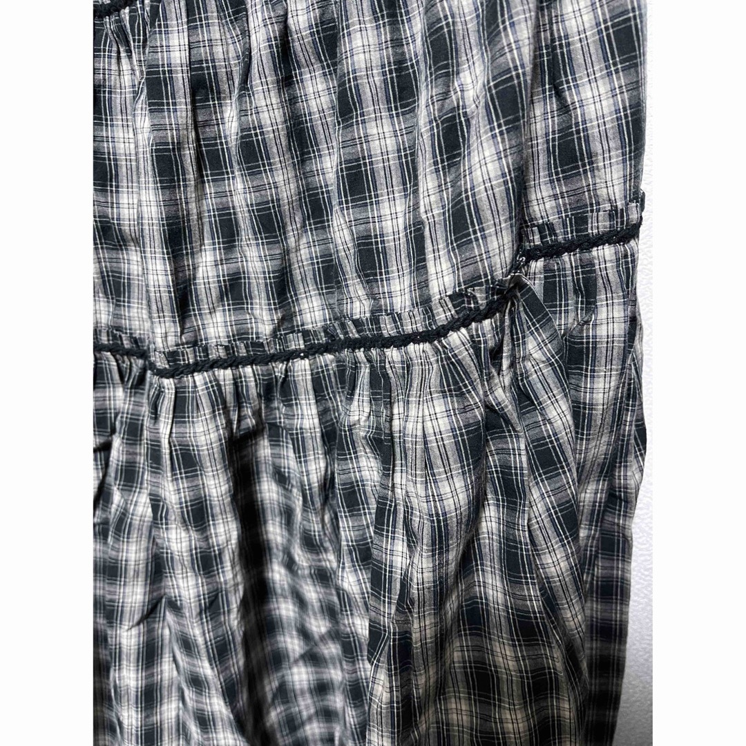 Wonderworld(ワンダーワールド)のカネコイサオ　ワンダフルワールド　美品　フレンチブルドッグ　刺繍1周　スカート レディースのスカート(ロングスカート)の商品写真