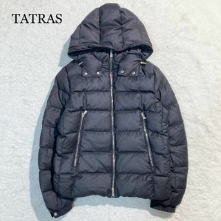 TATRAS - 【未使用級】タトラス ダウンジャケット グレー 裏地総柄 ロゴ ワッペン 02