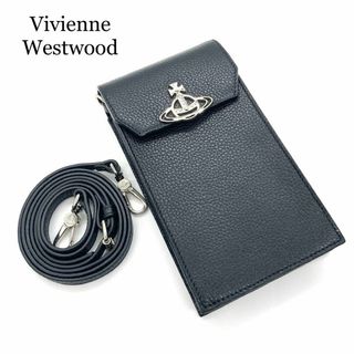 ヴィヴィアンウエストウッド(Vivienne Westwood)の【未使用級】ヴィヴィアン VEGAN GRAIN PHONE ショルダーバッグ(ショルダーバッグ)