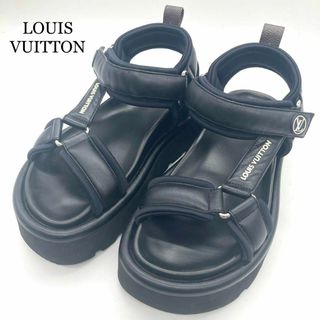 ルイヴィトン(LOUIS VUITTON)の【極美品】 LOUIS VUITTON プールピロー スポーツサンダル 厚底(サンダル)