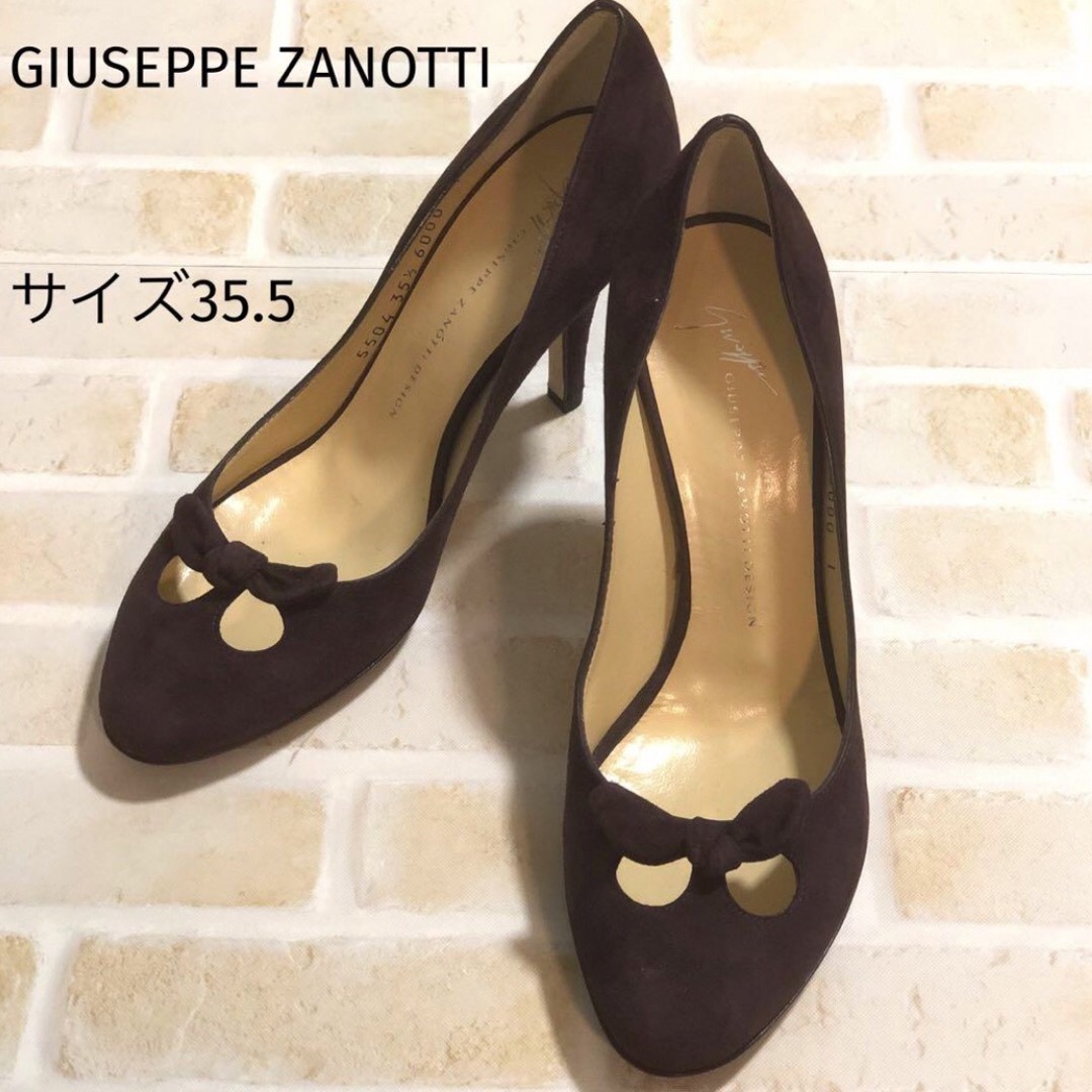 GIUZEPPE ZANOTTI(ジュゼッペザノッティ)の【GIUSEPPE ZANOTTI 】ジュゼッペザノッティ 。リボンパンプス レディースの靴/シューズ(ハイヒール/パンプス)の商品写真