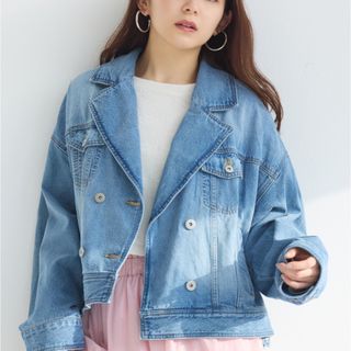 Mew's - MUZE ミューズ TURQUOISE LABEL-ZIMBABWE BLEACH DENIM JACKET