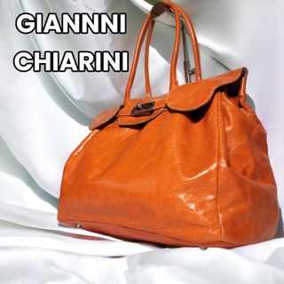 ジャンニキャリーニ(GIANNI CHIARINI)の【働く女性に✨】　ジャンニキャリーニ　ハンドバッグ オールレザー ターンロック(ハンドバッグ)