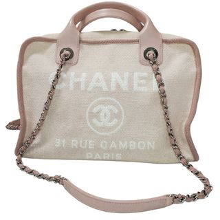 シャネル(CHANEL)のシャネル ドーヴィル キャンバス ボーリング　シルバー金具　2WAY　バッグ(ショルダーバッグ)