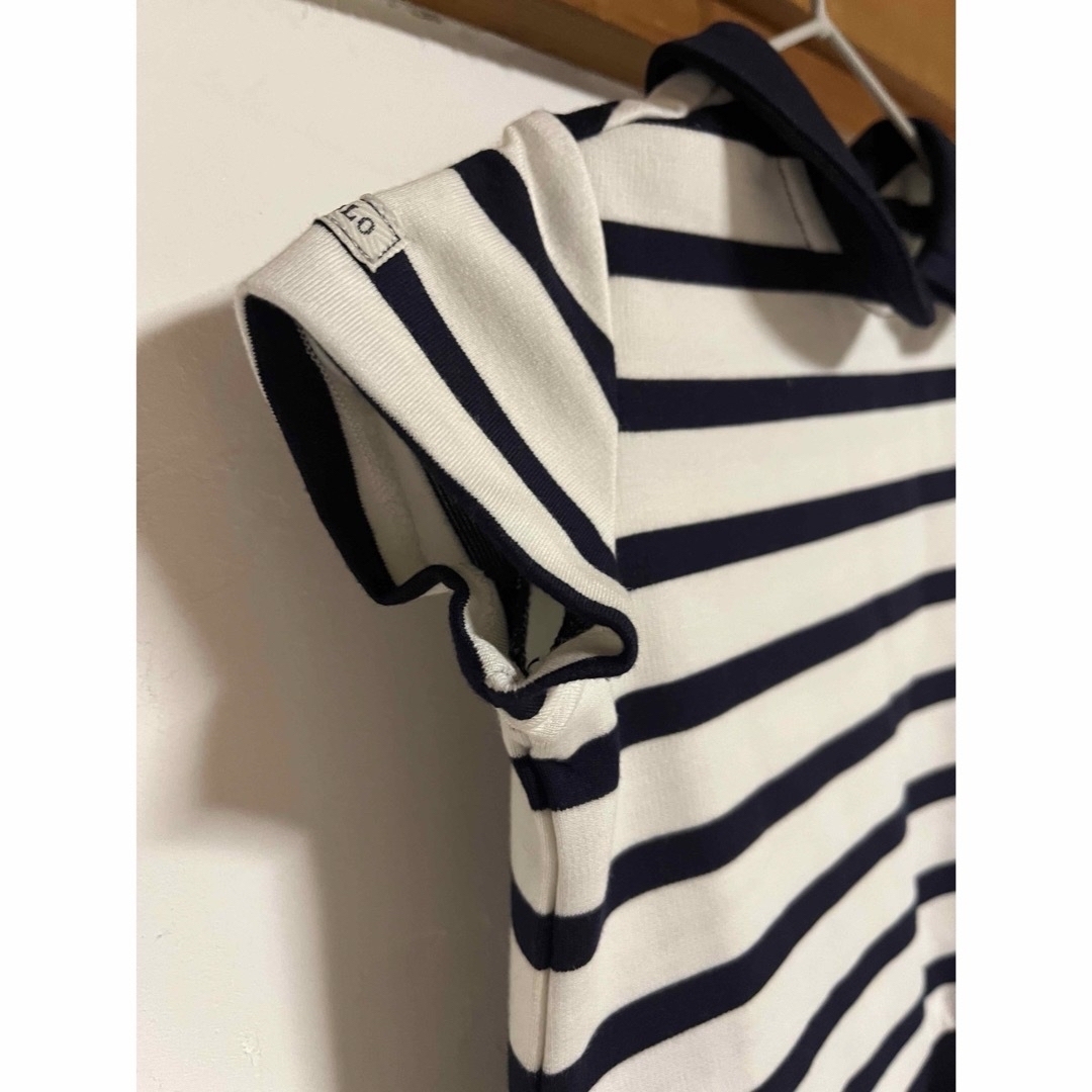 POLO RALPH LAUREN(ポロラルフローレン)の【新品】ラルフローレン　80cm ボーダーワンピース キッズ/ベビー/マタニティのベビー服(~85cm)(ワンピース)の商品写真