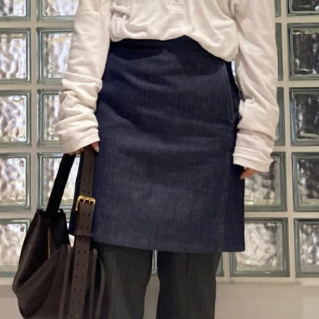 Spick & Span(スピックアンドスパン)のデニムクロスミニスカート レディースのスカート(ミニスカート)の商品写真