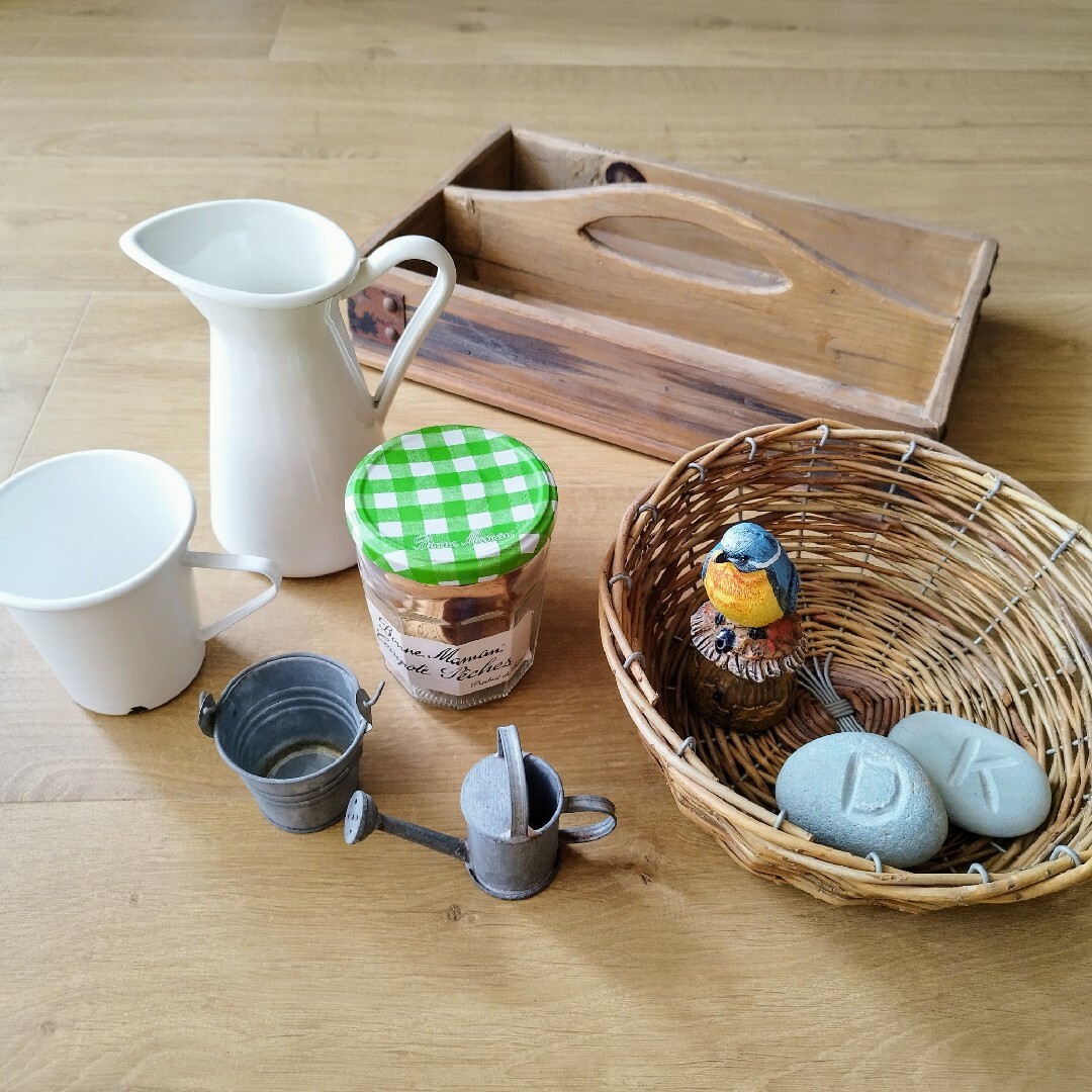 アンティーク調 木製ツールボックス 他 ガーデン系雑貨 計10点 アンティーク調 木製ツールボックス 他 ガーデン系雑貨 計10点