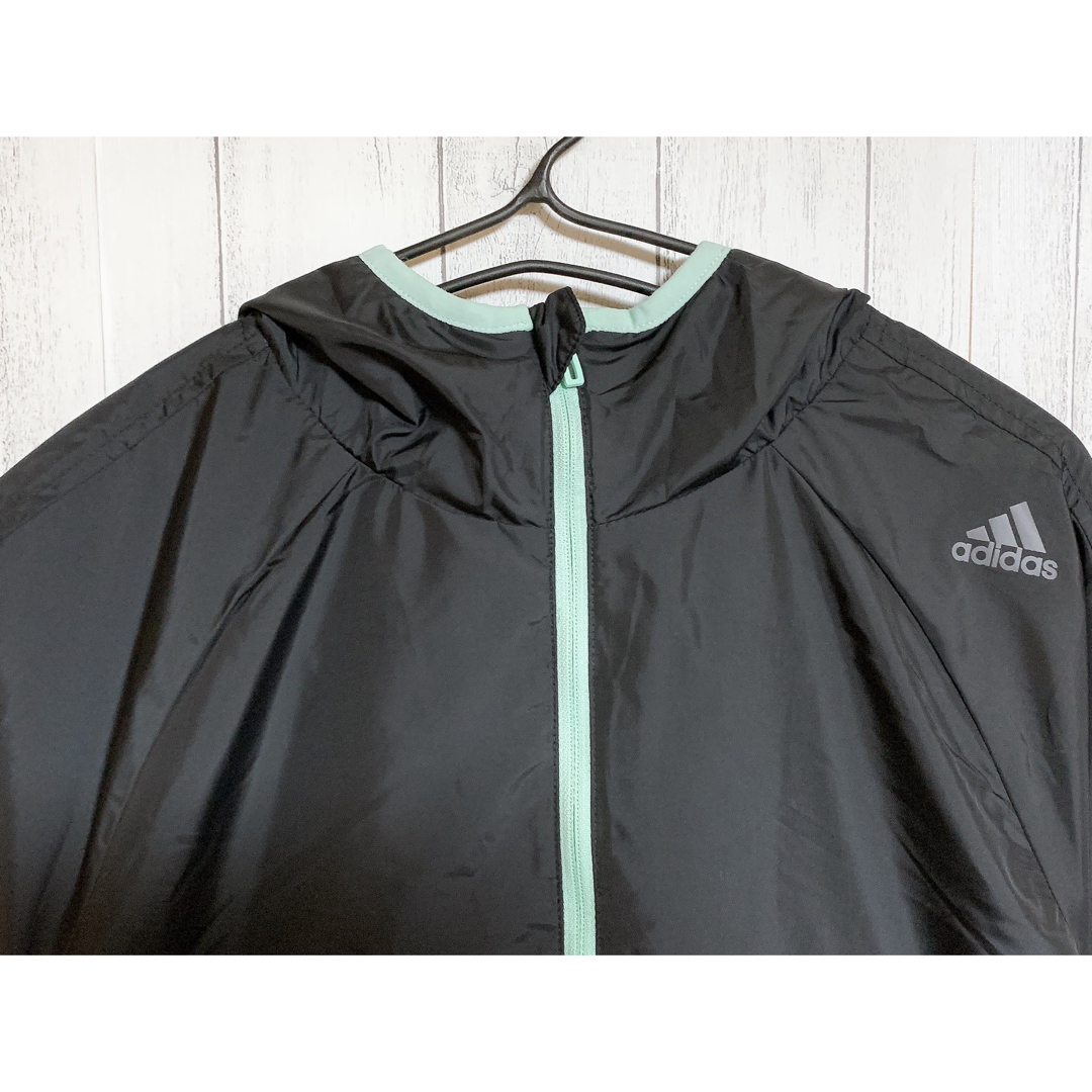 adidas(アディダス)の[美品] adidas ウィンドフードジャケット スポーツ/アウトドアのトレーニング/エクササイズ(トレーニング用品)の商品写真