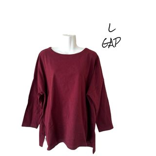 ギャップ(GAP)の【GAP】　長袖カットソー/ボルドー/L(カットソー(長袖/七分))