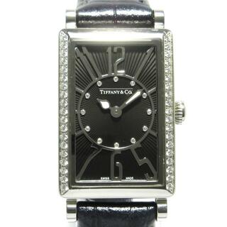 Tiffany & Co. - TIFFANY&Co.(ティファニー) 腕時計 ギャラリー Z3000.10.10E10C68A レディース べセルダイヤ/文字盤ダイヤ 黒