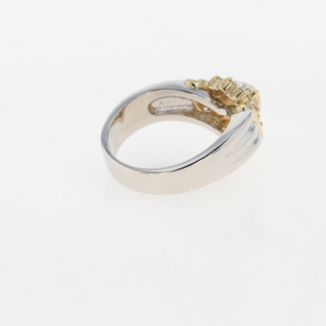 ダイアモンド デザインリング 11号 Pt900 【中古】 レディースのアクセサリー(リング(指輪))の商品写真