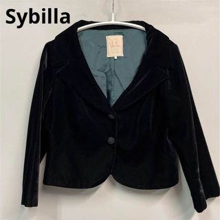 Sybilla - シビラ　Sybilla ジャケット（M）ブラック フォーマル　ベロア　ホコモモラ