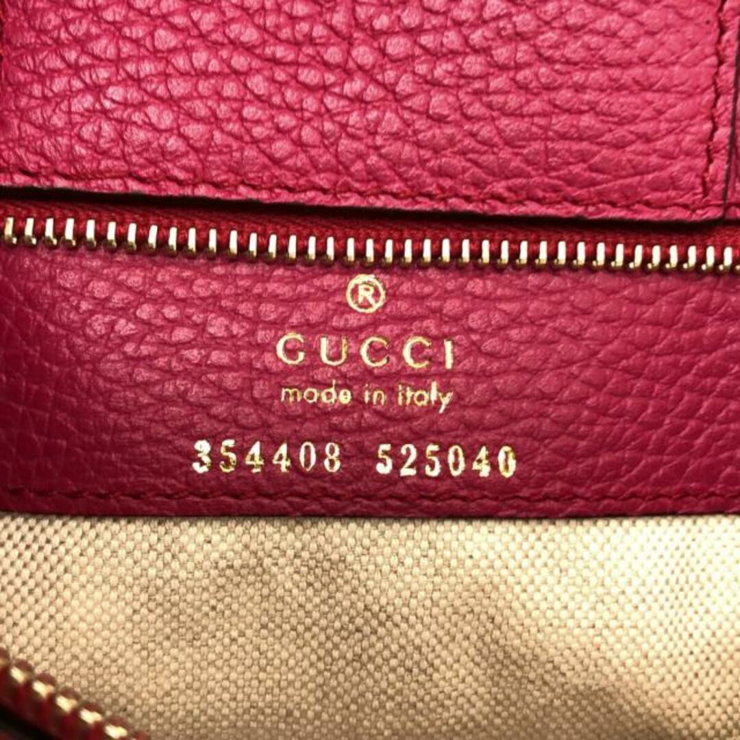 Gucci(グッチ)のグッチ トートバッグ 354408 ピンク レザー レディースのバッグ(トートバッグ)の商品写真