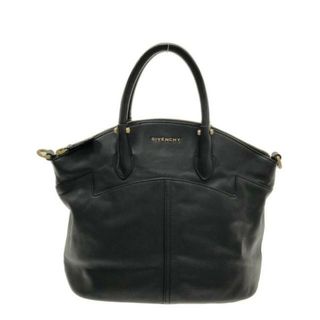 ジバンシィ(GIVENCHY)のジバンシー ハンドバッグ美品  - 黒 レザー(ハンドバッグ)