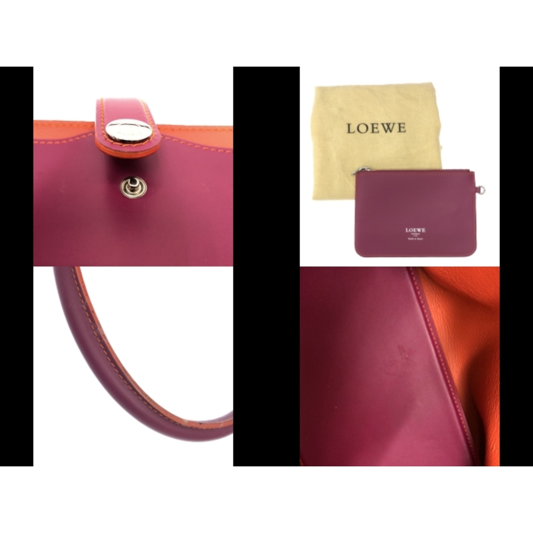 LOEWE(ロエベ)のロエベ トートバッグ レオ レッドピンク レディースのバッグ(トートバッグ)の商品写真