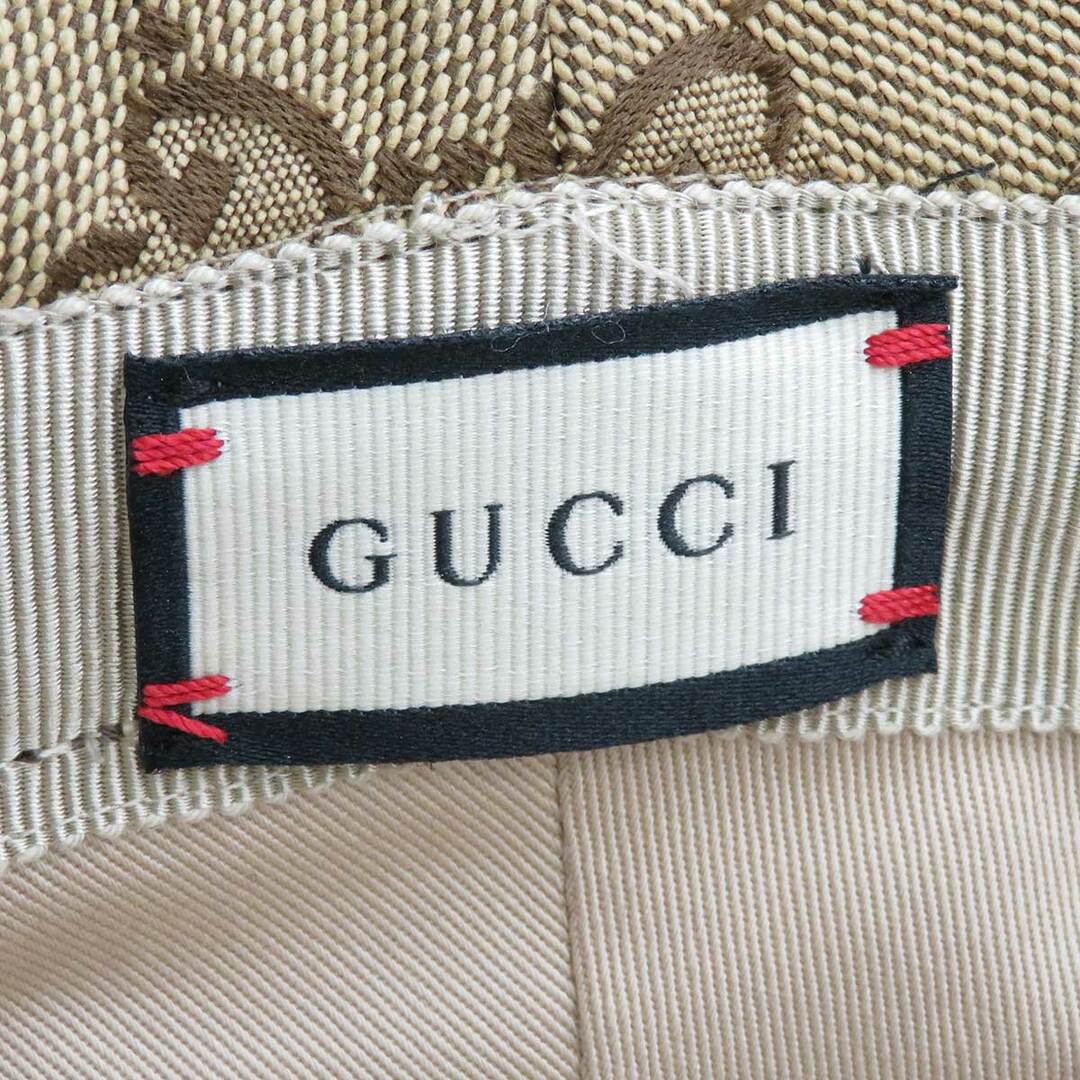 Gucci(グッチ)のグッチ GGキャンバス フェドラハット 576587 メンズ ベージュ ブラウン GUCCI [美品] 【中古】 【アパレル・小物】 メンズの帽子(ハット)の商品写真