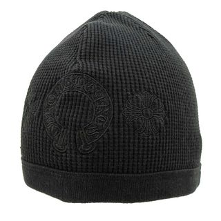 クロムハーツ(Chrome Hearts)のクロムハーツ ホースシュー サーマル ビーニー ユニセックス ブラック CHROME HEARTS 【中古】 【アパレル・小物】(その他)