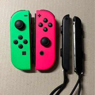 ニンテンドースイッチ(Nintendo Switch)の動作確認済 ネオングリーン ネオンピンク 左右セット ジョイコン(その他)