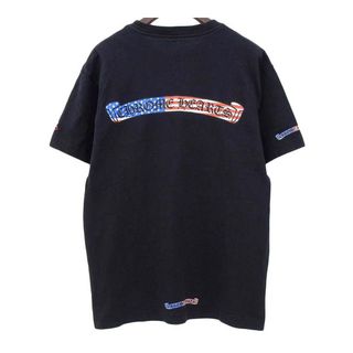 クロムハーツ(Chrome Hearts)のクロムハーツ MATTY BOY コラボ アメリカン フラッグ ロゴ Tシャツ 2990 304 6091 メンズ ブラック CHROME HEARTS 【中古】 【アパレル・小物】(Tシャツ/カットソー(半袖/袖なし))