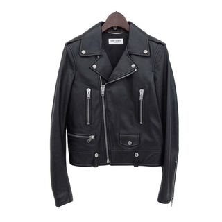 サンローラン(Saint Laurent)のサンローラン パリ ラムレザー ダブル ライダースジャケット 397287 レディース ブラック SAINT LAURENT PARIS 【中古】 【アパレル・小物】(その他)