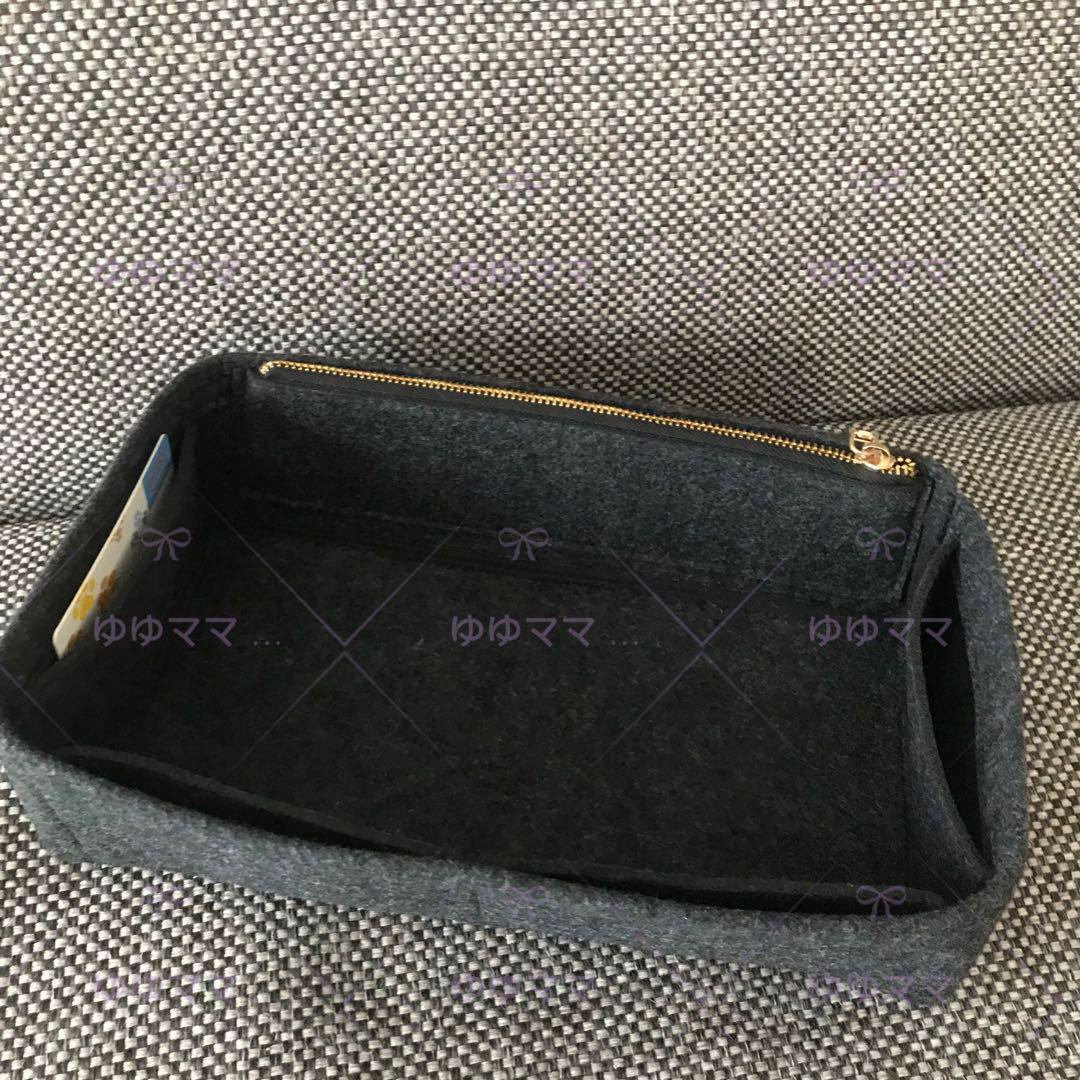 新品バッグインバッグ インナーバッグ 濃いグレー色 横幅28cmのバッグ用 レディースのバッグ(ハンドバッグ)の商品写真