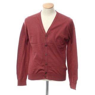 ジョンスメドレー(JOHN SMEDLEY)の【中古】ジョンスメドレー JOHN SMEDLEY コットン ニット カーディガン ブリック【サイズS】【メンズ】(カーディガン)