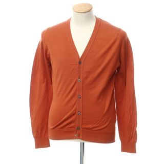 ジョンスメドレー(JOHN SMEDLEY)の【中古】ジョンスメドレー JOHN SMEDLEY コットン ニット カーディガン オレンジ【サイズS】【メンズ】(カーディガン)