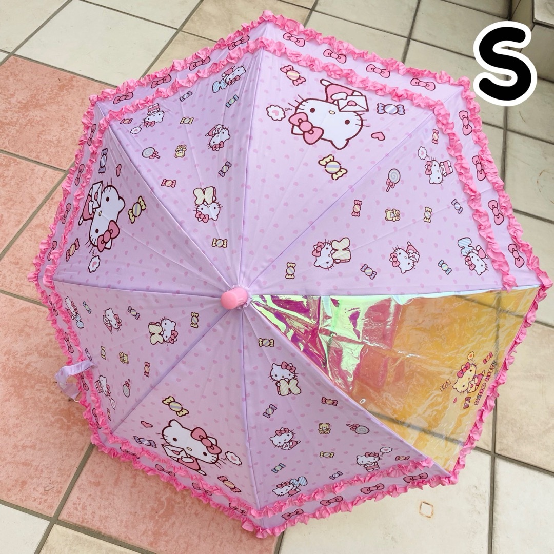 サンリオ(サンリオ)の再入荷！　キティ　ハローキティ　傘　S 雨傘　キッズ　子供　女の子　雨傘　入園 キッズ/ベビー/マタニティのこども用ファッション小物(傘)の商品写真