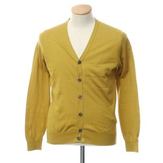 ジョンスメドレー(JOHN SMEDLEY)の【中古】ジョンスメドレー JOHN SMEDLEY コットン ニット カーディガン マスタード【サイズS】【メンズ】(カーディガン)