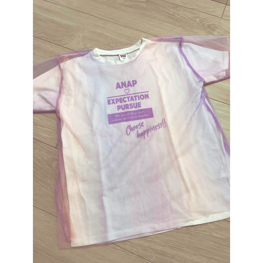 ANAP Kids(アナップキッズ)のANAPKIDS Tシャツ 130cm キッズ/ベビー/マタニティのキッズ服女の子用(90cm~)(Tシャツ/カットソー)の商品写真