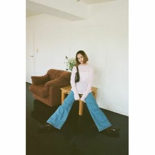 スライ(SLY)のe/s（エマスライ）♡JUST WAIST WIDE FLARE PANTS(デニム/ジーンズ)