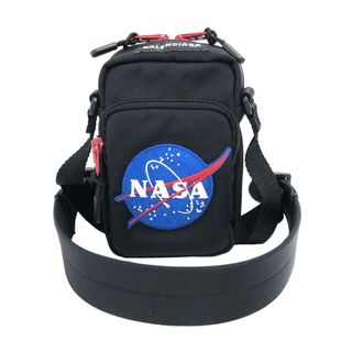 バレンシアガ(Balenciaga)の　バレンシアガ BALENCIAGA ナイロンショルダーバッグ NASA コラボ 659143 ブラック ナイロン メンズ ショルダーバッグ(ショルダーバッグ)