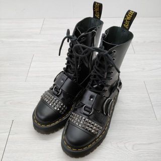 ドクターマーチン(Dr.Martens)のDr.Martens JADON HI STUD サイズEU37 厚底ブーツ サイドジップ スタッズ ブーツ ブラック レディース ドクターマーチン【中古】4-0305G◎(ブーツ)